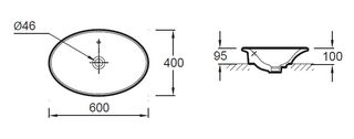 Раковина Jacob Delafon Presquile E4439-00 (60см)
