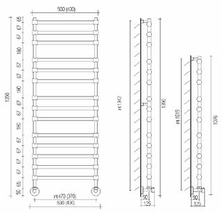 Полотенцесушитель Margaroli Sole 464-11 4644711CRN Хром