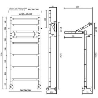 Полотенцесушитель Margaroli Sereno 483-8М 4833208CRP Хром