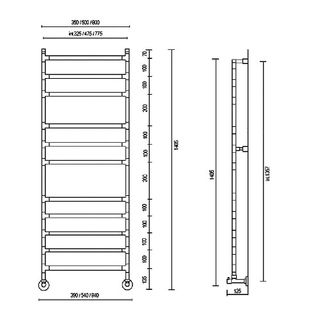 Полотенцесушитель Margaroli Sole 484-11 4844711CRN Хром