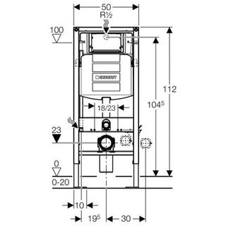 Инсталляция для подвесного унитаза Geberit Duofix 111.333.00.5