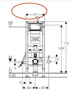 Инсталляция для подвесного унитаза Geberit Duofix Sigma 111.361.00.5