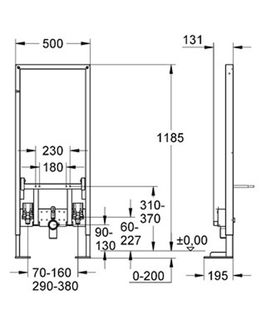 Инсталляция для биде Grohe Rapid SL 38581001