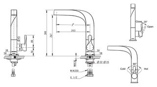 Смеситель для кухни Bravat Wave F774108C