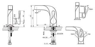 Смеситель для раковины Bravat Wave F174108C-2