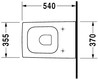 Чаша подвесного унитаза Duravit Vero 2217090064