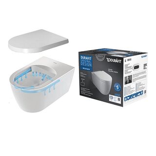 Унитаз подвесной Duravit ME by Starck HygieneFlush (45790920A1) безободковый с микролифтом