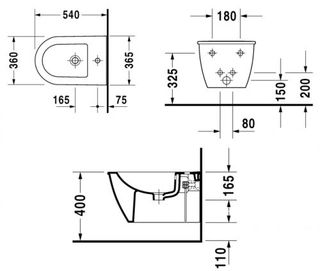 Биде подвесное Duravit Darling new 2249150000