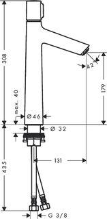 Смеситель для раковины Hansgrohe Talis Select S 72045000