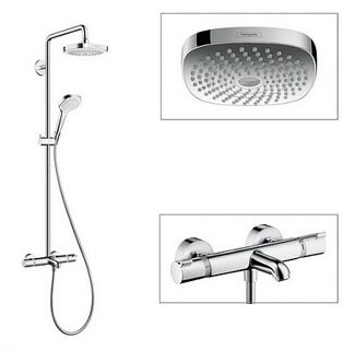Душевая система Hansgrohe Croma Select E 180 2jet Showerpipe 27352400