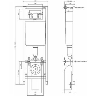Инсталляция Ideal Standard (W880101) в комплекте с унитазом Connect (E803501) микролифт