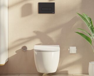 Инсталляция для подвесного унитаза Vitra 732-5800-01 и панель смыва Root R 740-2211 цвет черн мат
