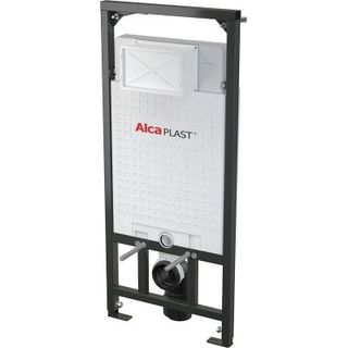 Инсталляция для подвесного унитаза Alcaplast A101 (AM101/1120-4:1 RU M70-001) с кнопкой смыва белый