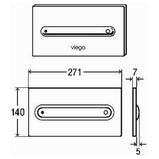 Смывная клавиша Viega Visign for Style11 597115 (хром)