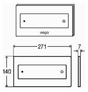 Смывная клавиша Viega Visign for Style12 596743 (белый)