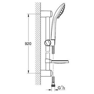 Душевой гарнитур Grohe Euphoria Champagne 27232000 (600 мм)