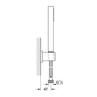 Душевой гарнитур Grohe Eurocube 27702000