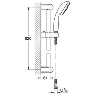 Душевой гарнитур Grohe Tempesta New 27645001