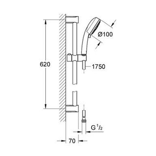 Душевой гарнитур Grohe Tempesta New Cosmopolitan 27579002