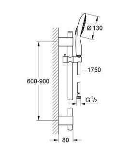 Душевой гарнитур Grohe Power and Soul 130 27738000