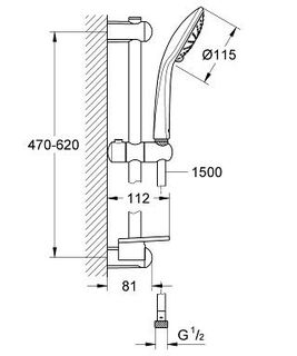 Душевой гарнитур Grohe Euphoria 110 Duo 27242001