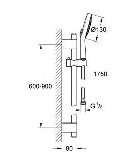 Душевой гарнитур Grohe Power and Soul 130 27734000