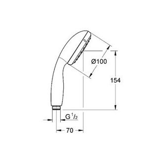 Ручной душ Grohe Tempesta New 27852001
