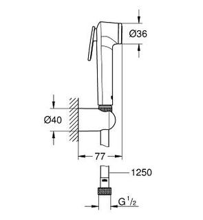 Гигиенический душ Grohe Tempesta-F Trigger Spray 30 26352000 хром