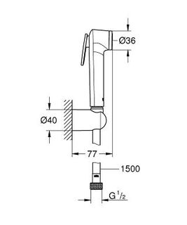 Гигиенический душ Grohe Tempesta-F Trigger Spray 30 26353000 хром