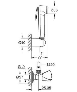 Гигиенический душ Grohe Tempesta-F Trigger Spray 30 27514001 хром