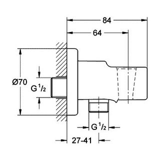 Гигиенический набор Grohe BauEdge 124897