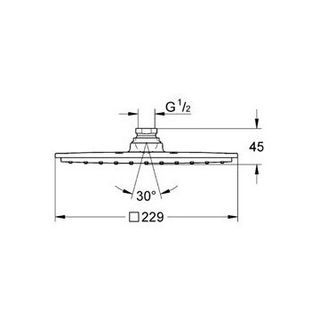 Верхний душ Grohe Rainshower Allure 27479000 (229 мм)