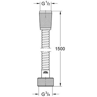 Шланг для душа Grohe Relexaflex 28151001 (1,50 м)