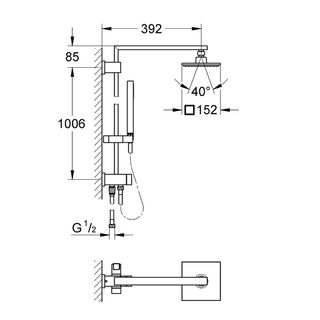 Душевая система Grohe Euphoria Cube 27696000