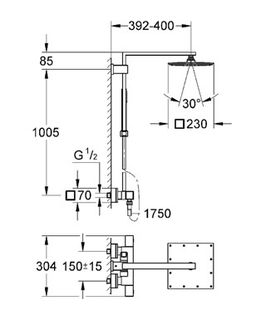 Душевая система Grohe Euphoria Cube 26087000
