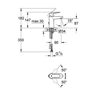 Смеситель для раковины Grohe BauEdge 23329000