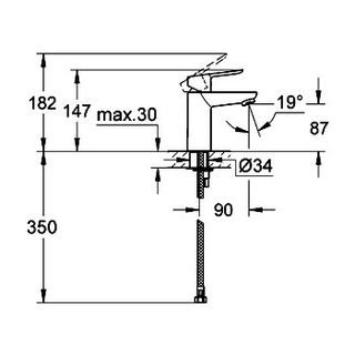 Смеситель для раковины Grohe BauEdge 23330000