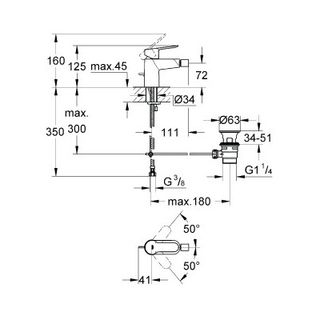 Смеситель для биде Grohe BauEdge 23331000