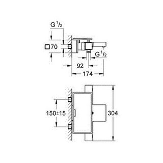 Термостат для ванны Grohe Grohtherm Cube 34502000