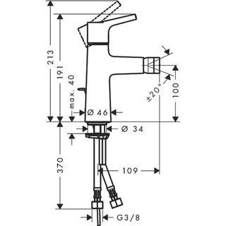 Смеситель для биде Hansgrohe Talis S New 72200000