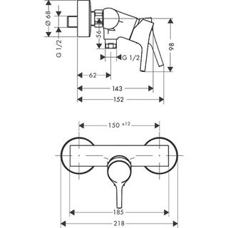 Смеситель для душа Hansgrohe Talis S New 72600000