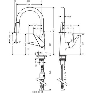 Смеситель для кухни Hansgrohe Talis S New 72813000