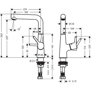 Смеситель для раковины Hansgrohe Talis S New 210 72105000