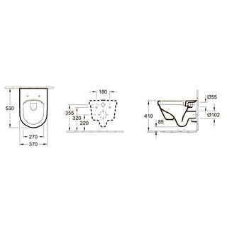 Унитаз подвесной Villeroy & Boch Architectura Directflush 5684HR01 (безободковый) с микролифтом