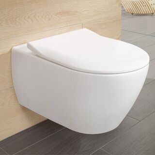 Унитаз подвесной Villeroy & Boch Subway 2.0 DirectFlush 5614R2R1 CeramicPlus (безободковый) с микролифтом