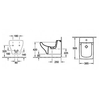 Биде подвесное Villeroy & Boch La Belle 542700R1