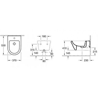 Биде подвесное Villeroy & Boch Architectura 54840001