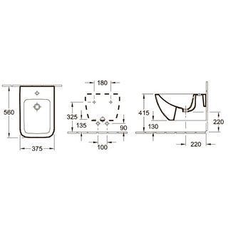 Биде подвесное Villeroy & Boch Venticello 441100R1