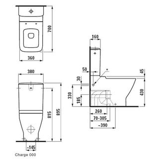 Чаша напольного унитаза Laufen Palace New 8.2470.6.000.231.1