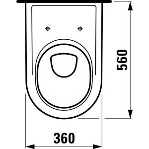 Чаша подвесного унитаза Laufen Pro 8.2095.0.000.000.1